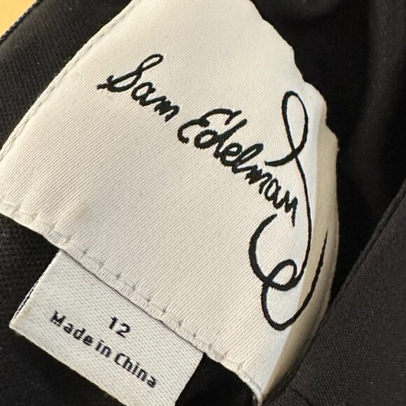 Sam Edelman Size 12 Black Sleeveless Long Formal Romper Pants Jumpsuit - Picture 4 of 11